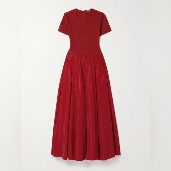 NWT STAUD HOPPER DRESS in ROUGE - Picture 11 of 16